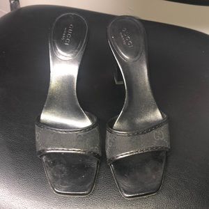 Gucci square toe mule